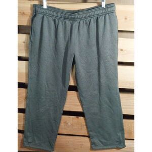 Under Armour Mens 2XLS Short Gray Fleece Sweatpants Cold Gear Joggers Drawstring